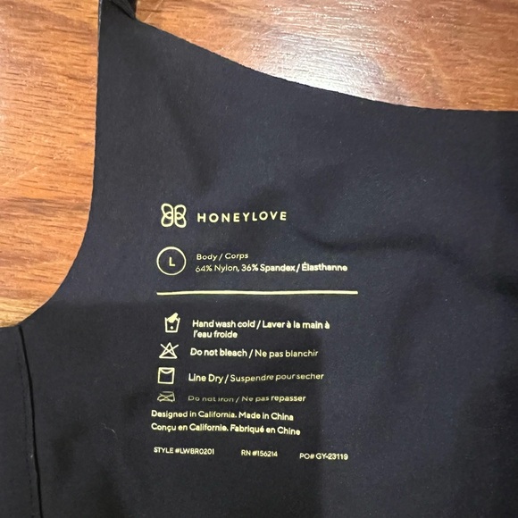 HoneyLove Black Silhouette Wireless Bra - Picture 4 of 4